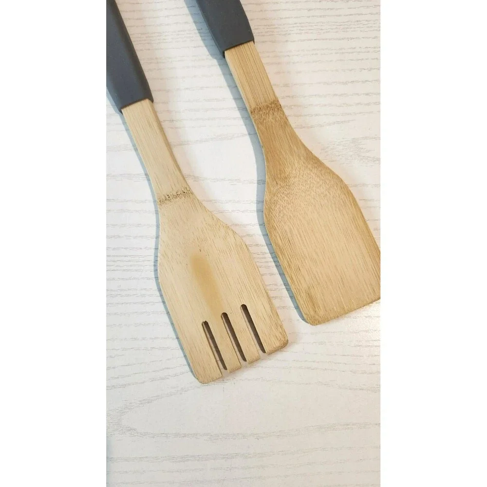 Cooking Concepts Bamboo Spatula and Fork Set of 2-NWT Eco-Friendly Kitchen Tools